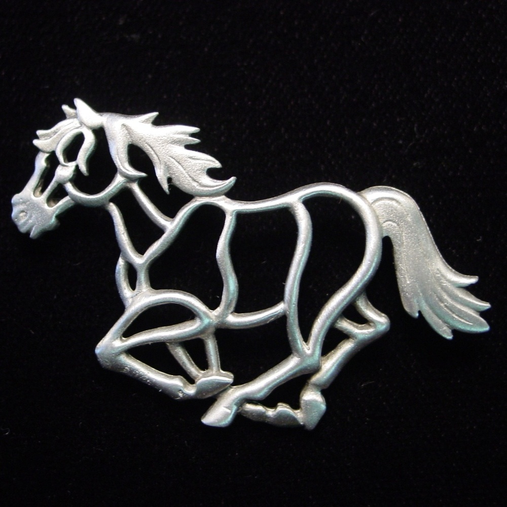 COPY - 🆕 JJ Jonette Jewelry 'Running Horse' Pin Brooch